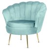 Krzeslo Fotel Muszla Lugano DONNA VELVET MINT [22954] 1200