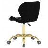 Krzeslo obrotowe VASTO OFFICE VELVET BLACK GOLD [28854] 1200