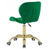 Krzeslo obrotowe VASTO OFFICE VELVET GREEN GOLD [28856] 1200