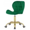 Krzeslo obrotowe VASTO OFFICE VELVET GREEN GOLD [28848] 1200