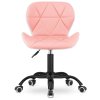 Krzeslo obrotowe VASTO OFFICE PU PINK WHITE SMOKE [27797] 1200
