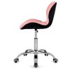 Krzeslo obrotowe VASTO OFFICE VELVET PINK BLACK CARO [28151] 1200