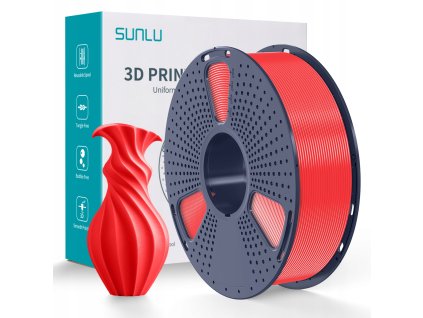 SUNLU PLA 1 75 mm 1 kg Cherry Red Cervena ceresnova