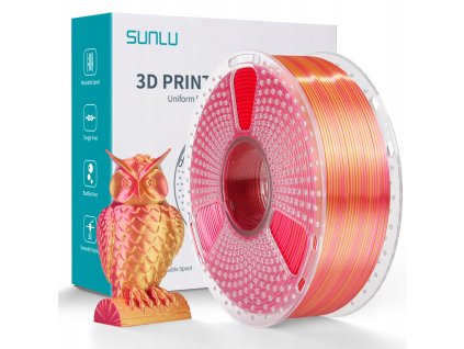 Sunlu PLA Silk Dual Red Gold cervena zlata