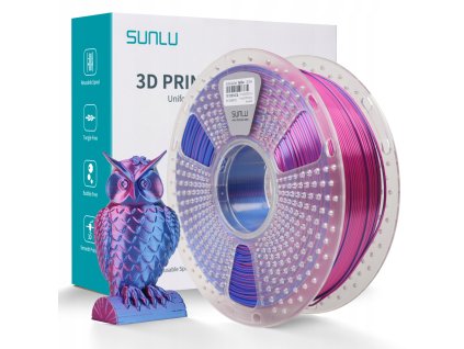 SUNLU SILK PLA 1 75mm 1kg DUAL Color Red Blue MAGIC viacfarebny