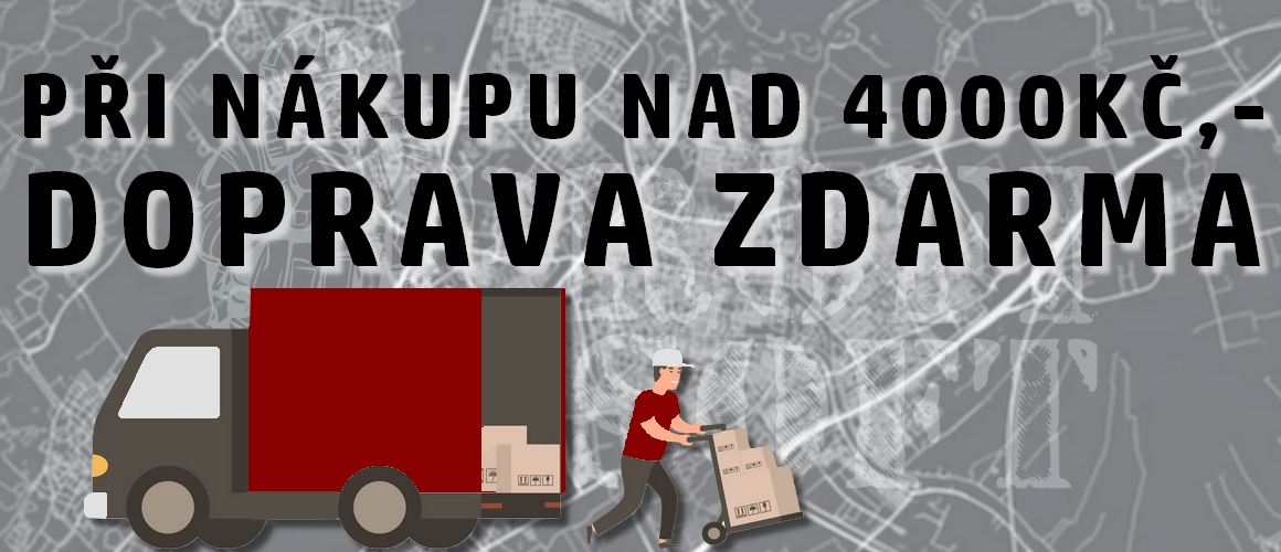 Doprava zdarma při nákupu nad 4000Kč