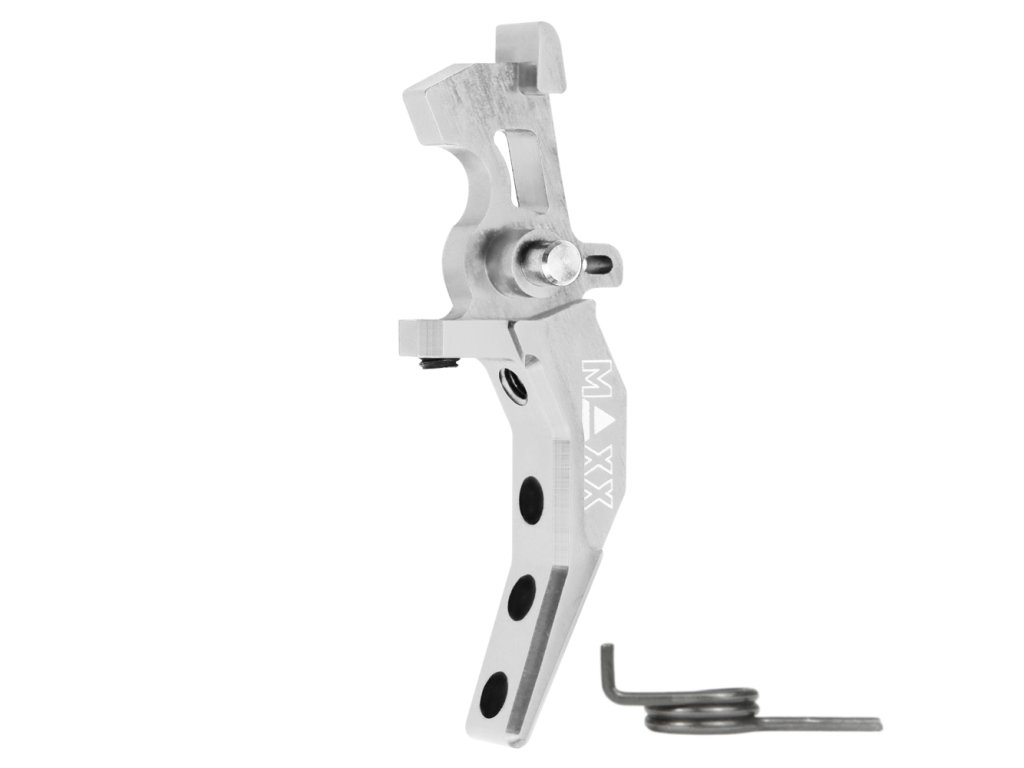 Hliníková CNC SPEED spoušť pro M4/M16 - TYPE C, stříbrná