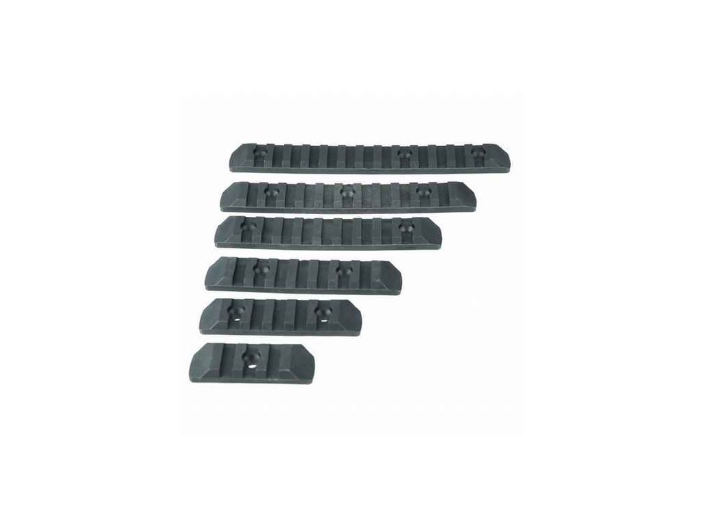 Polymerova lista Keymod 6ks Cerna