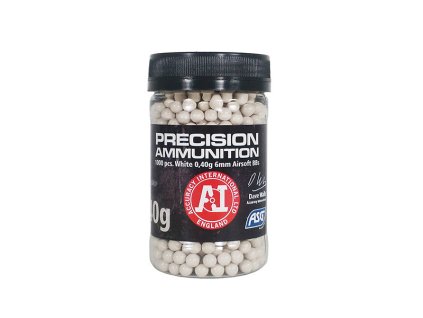 ASG kuličky Accuracy International 0,40g, 1000 BBs - Bílá