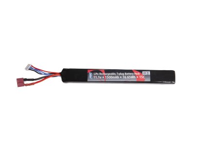 ASG Li-Pol baterie 11,1V 1500mAh, 15C, T-Dean - Stick (dlouhá)