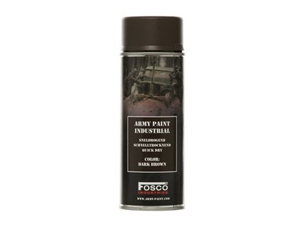 Barva ARMY ve spreji 400ml TMAVĚ HNĚDÁ (DARK BROWN)