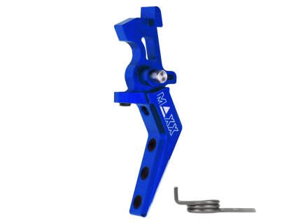 Hliníková CNC SPEED spoušť pro M4/M16 - TYPE A, modrá