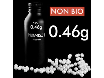 Novritsch SNIPER BBs Premium kuličky 0,46g, 530 BBs - Bílá