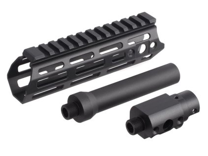 AA CNC M-LOK předpažbí s hlavní pro AAP-01 - Černá