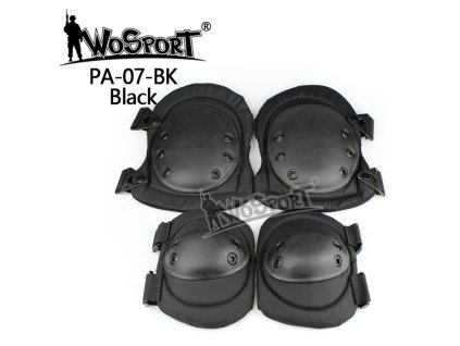 Rychloodepínací chrániče kolen a loktů - černé