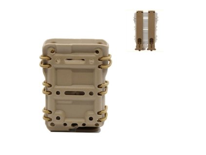 Plastová MOLLE sumka na 5.56 zásobníky M4/M16 - TAN