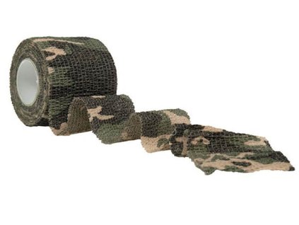 Páska ADHESIVE omotávací maskovací CAMO WOODLAND