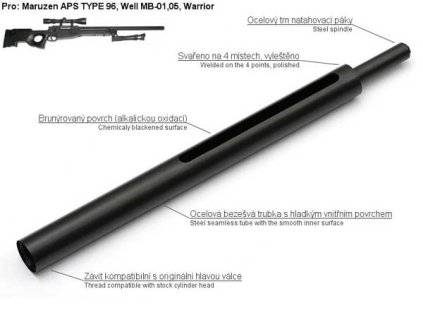 Ocelový válec pro pušky Well MB01,05,08..