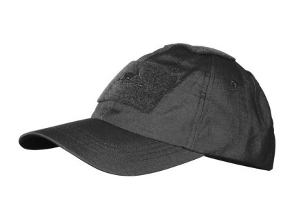 HELIKON čepice BASEBALL na suchý zip, ripstop - Černá