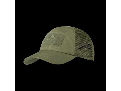 HELIKON čepice BASEBALL VENT na suchý zip, ripstop - Zelená