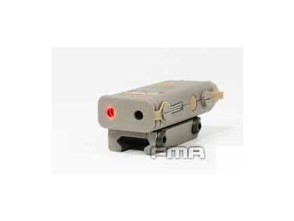 FMA AN/PEQ10 box (LED svítilna, červený laser), nylon - Písková