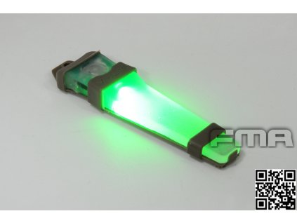 FMA taktické poziční světlo V-LITE, pískový kryt - Zelená