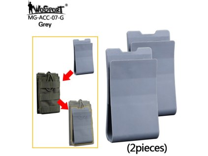 Plastový insert na zásobník M4, šedý - 2KS