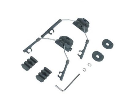 Rail adapter set na helmu pro headset COM 1 / 2, olivový