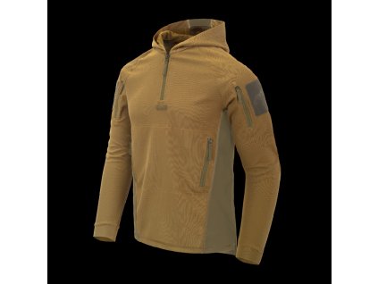 HELIKON mikina RANGE HOODIE TopCool - Coyote/Adaptive Green