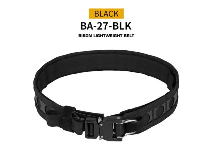 Lehký střelecký opasek BISON s Molle vazbou - černý