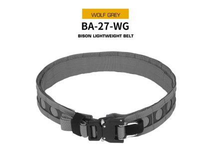 Lehký střelecký opasek BISON s Molle vazbou - šedý