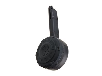 AA bubnový zásobník pro AAP-01 a G-series GBB, 350 BBs - Černá