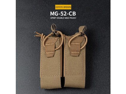 DPMP Double MOLLE sumka na dva 9mm pistolové zásobníky - coyote