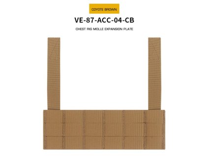 Chest Rig Molle Expansion panel - Coyote
