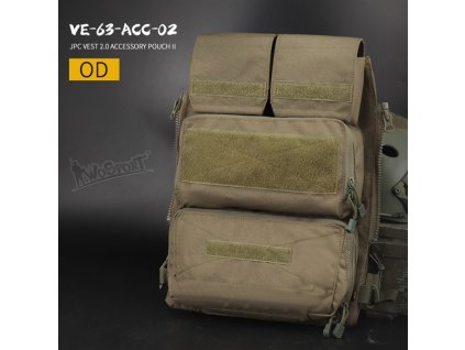 Batoh/panel typ 2 pro JPC vestu 2.0 - zelený