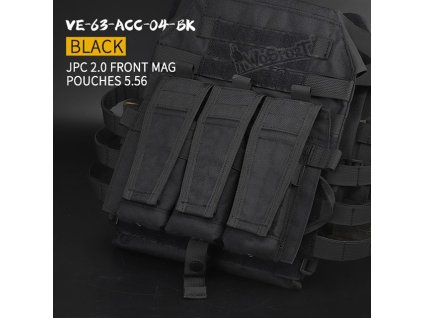 Přední platforma s 5.56 zásobníkovými sumkami pro JPC vestu 2.0 - černá