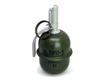 PYROSOFT airsoftový ruční granát Pyro-5M (křída) - Zelená