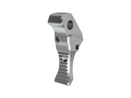 CNC nastavitelná hliníková spoušť CTM FUKU-2 pro AAP-01 - Stříbrná