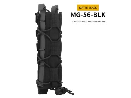 Tiger type MOLLE sumka na dlouhé zásobníky MP5 - černá