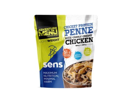 Lightweight SENS Cvrččí proteinové penne s kuřecím masem v kreolské omáčce 400g