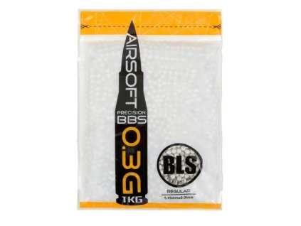BLS airsoftové kuličky PRECISION 0,30g, 3300 BBs (sáček) - Bílá