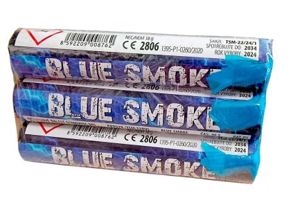 Modrá dýmovnice BLUE SMOKE 3ks