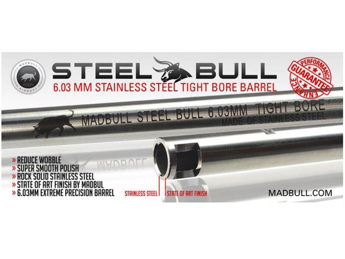 Precizní hlaveň Stainless Steel 6,03mm, 509mm (M16/AUG) - ocelová