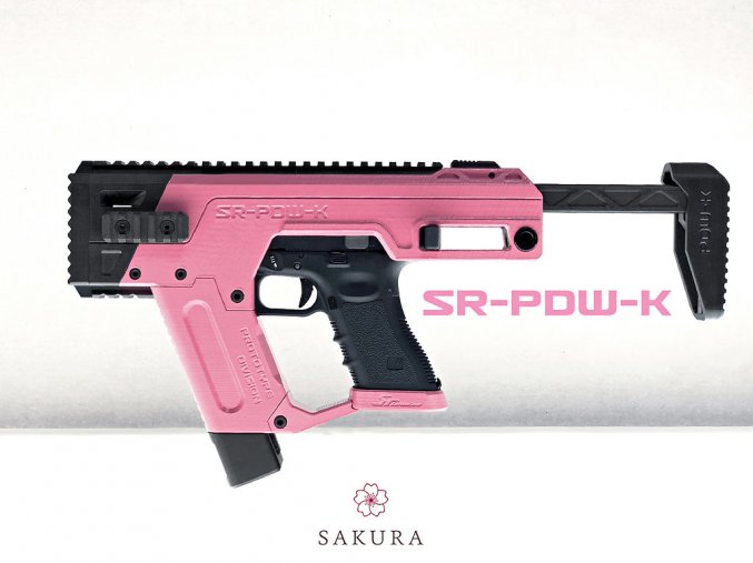 SRU - Airsoft PDW-K Conversion Kit pro Glock - Růžový