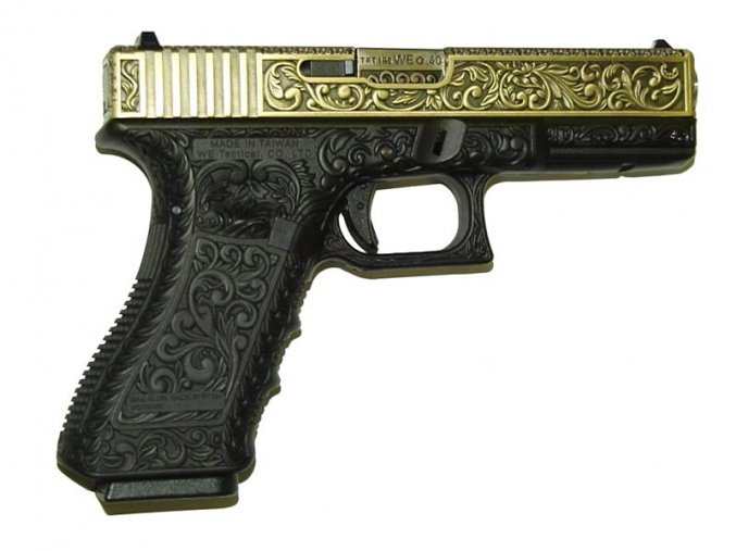 Glock R18C (G002BOX-FB) Gen4 - s rytím, bronz, kovový závěr, blowback