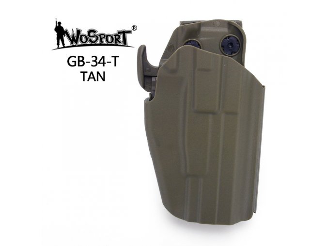 Univerzální opaskové pouzdro GB34 Sub-Compact (Glock 19, USP, CZ Duty) - Písková