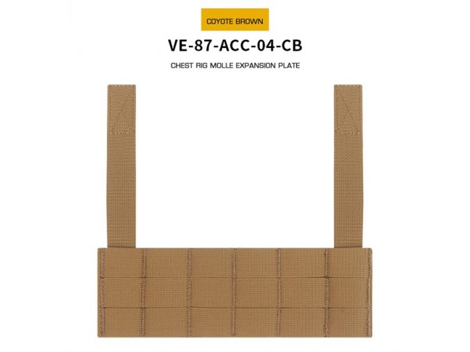 Chest Rig Molle Expansion panel - Coyote