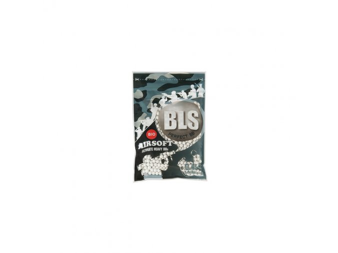 Kuličky BLS BIO 0,45g, 1000 BBs - Bílé