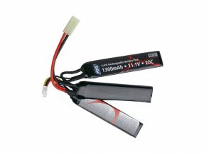 Li-Pol baterie ASG 11,1V 1300mAh, 25C - Crane (trojdílná)