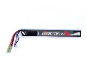 Li-Pol baterie ASG 7,4V 1300mAh, 25C - Stick (jednodílná)
